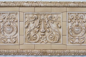 Double Scroll with French Shells for Interior Design