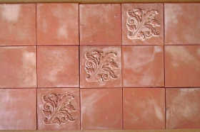 Field Tiles installed for Decorative Wall Art
