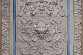 Lion Panel with Thin liners in Beige
