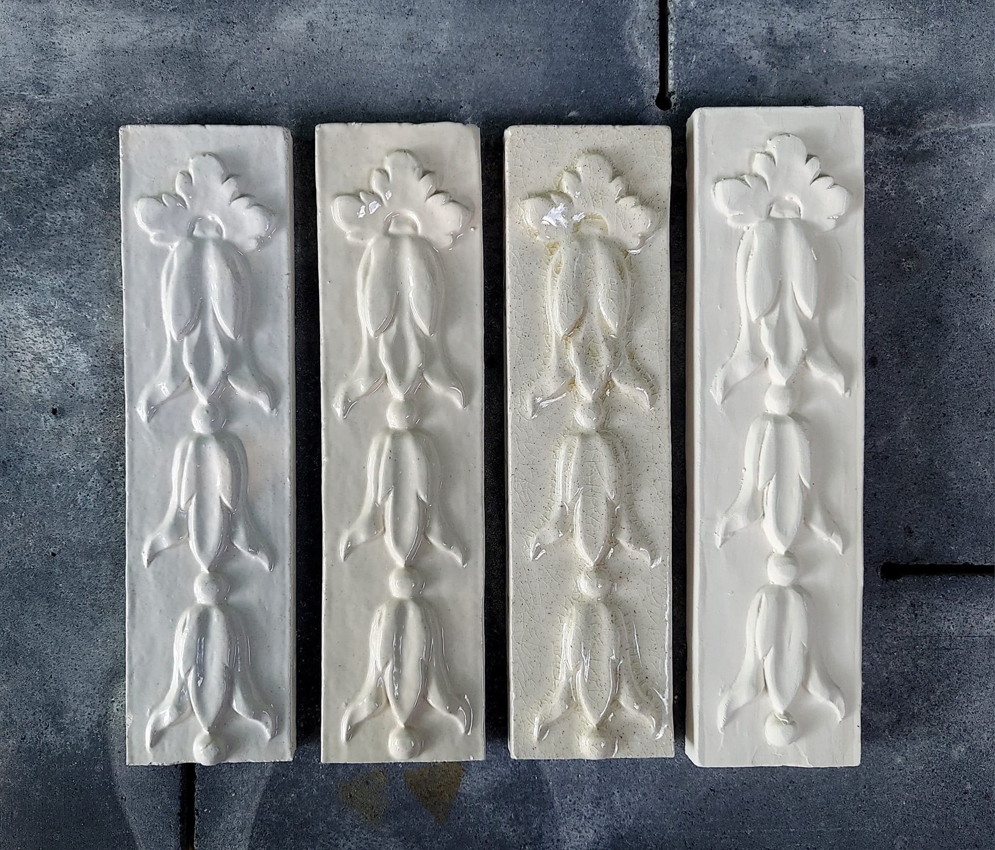 Gloss Whites: Cotton Tail (CT), Gloss Ivory (GV), Clear Crackle (CC), Sand (S)