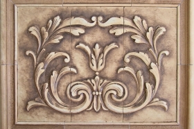 Cartouche tile and Plain Frame liners for Decorative Wall Art